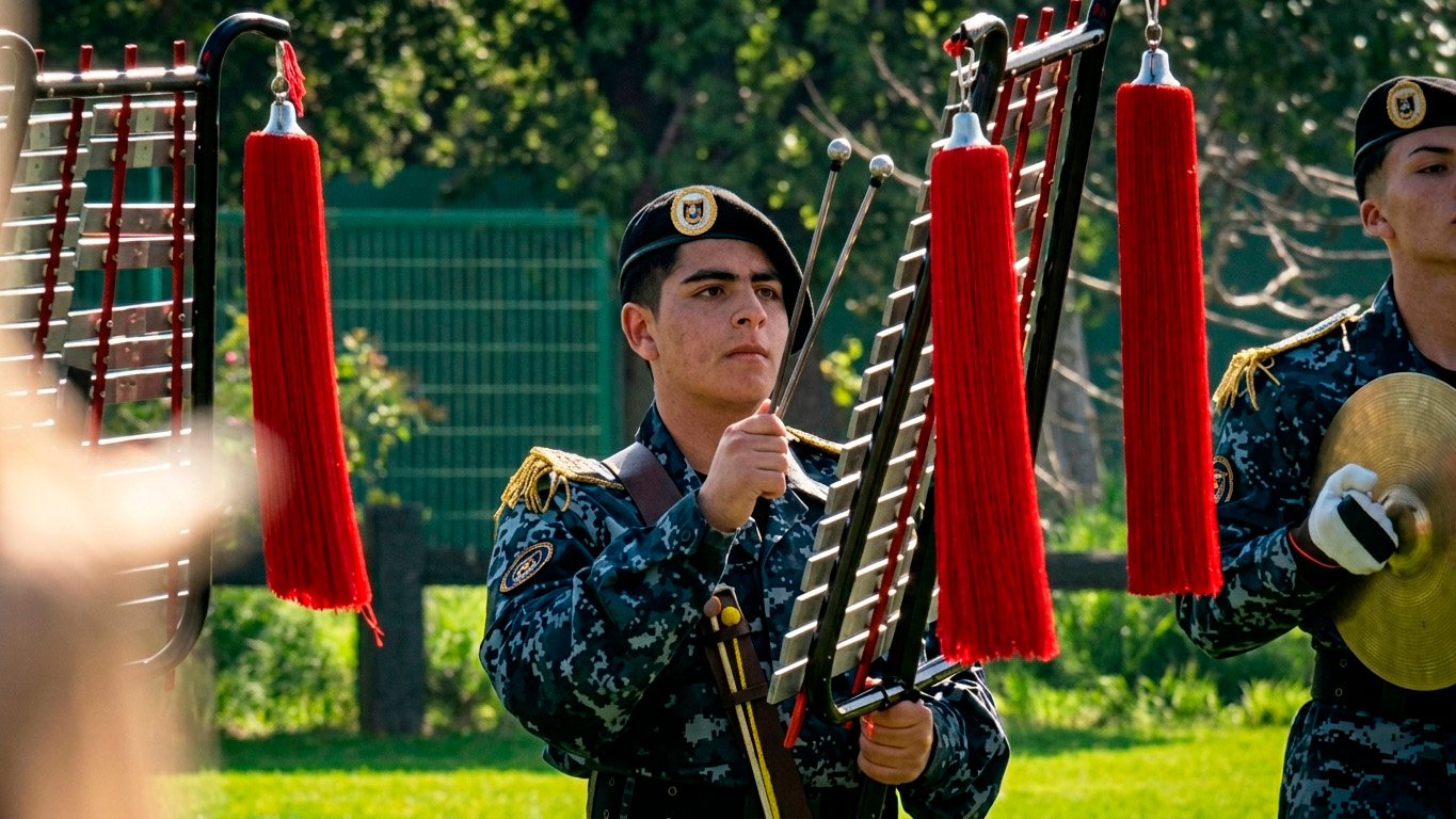 Liceo Bicentenario de Excelencia Polivalente San Nicolás brilló en la final nacional de Bandas de Guerra con una impecable presentación de 10 minutos