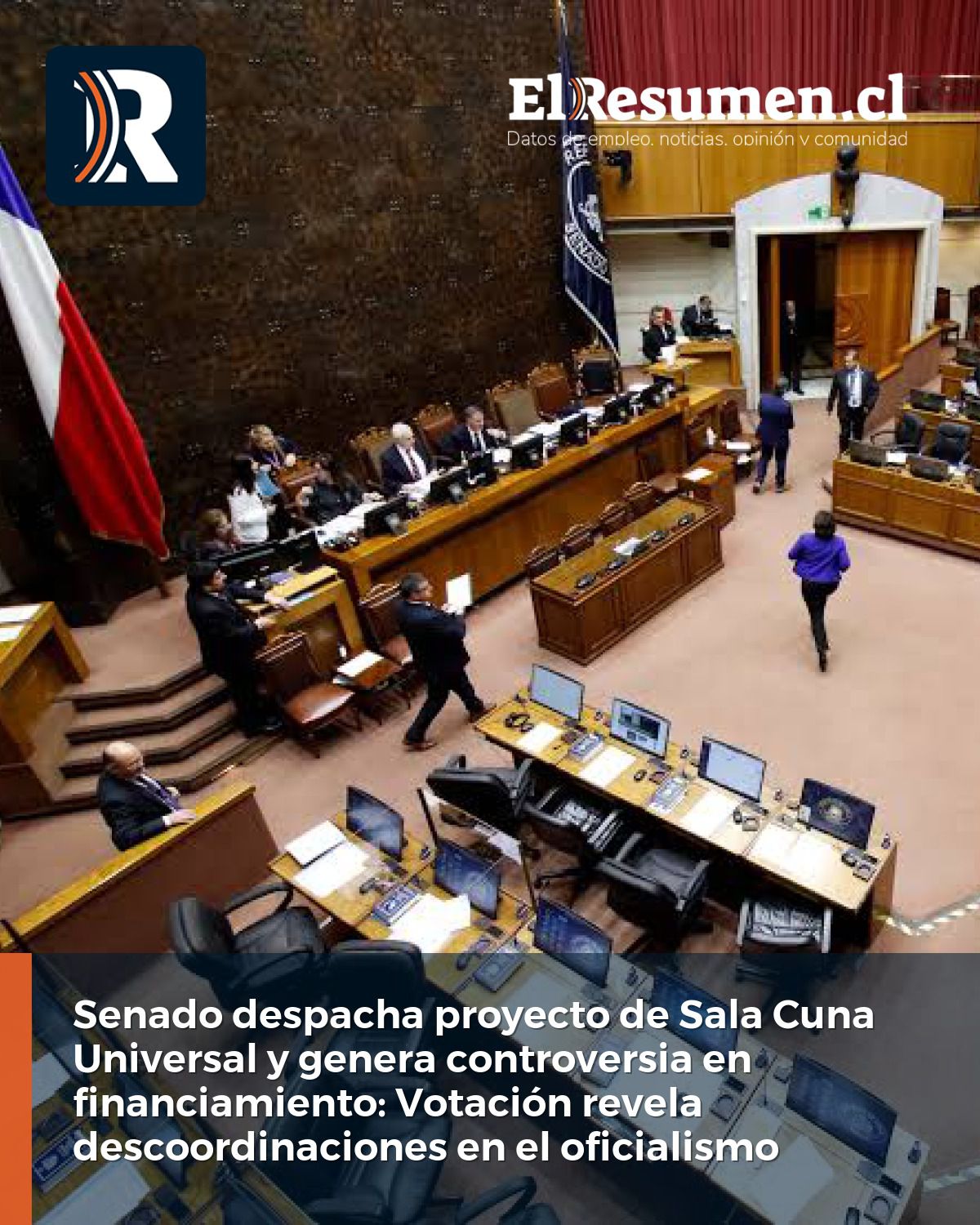 Senado despacha proyecto de Sala Cuna Universal y genera controversia en financiamiento: Votación revela descoordinaciones en el oficialismo