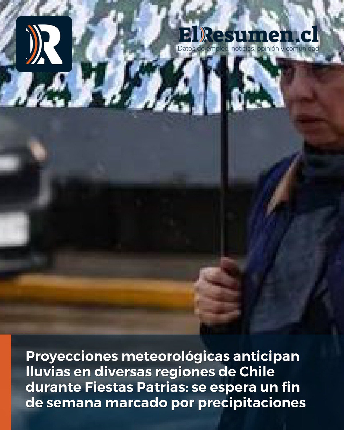 Proyecciones meteorológicas anticipan lluvias en diversas regiones de Chile durante Fiestas Patrias: se espera un fin de semana marcado por precipitaciones
