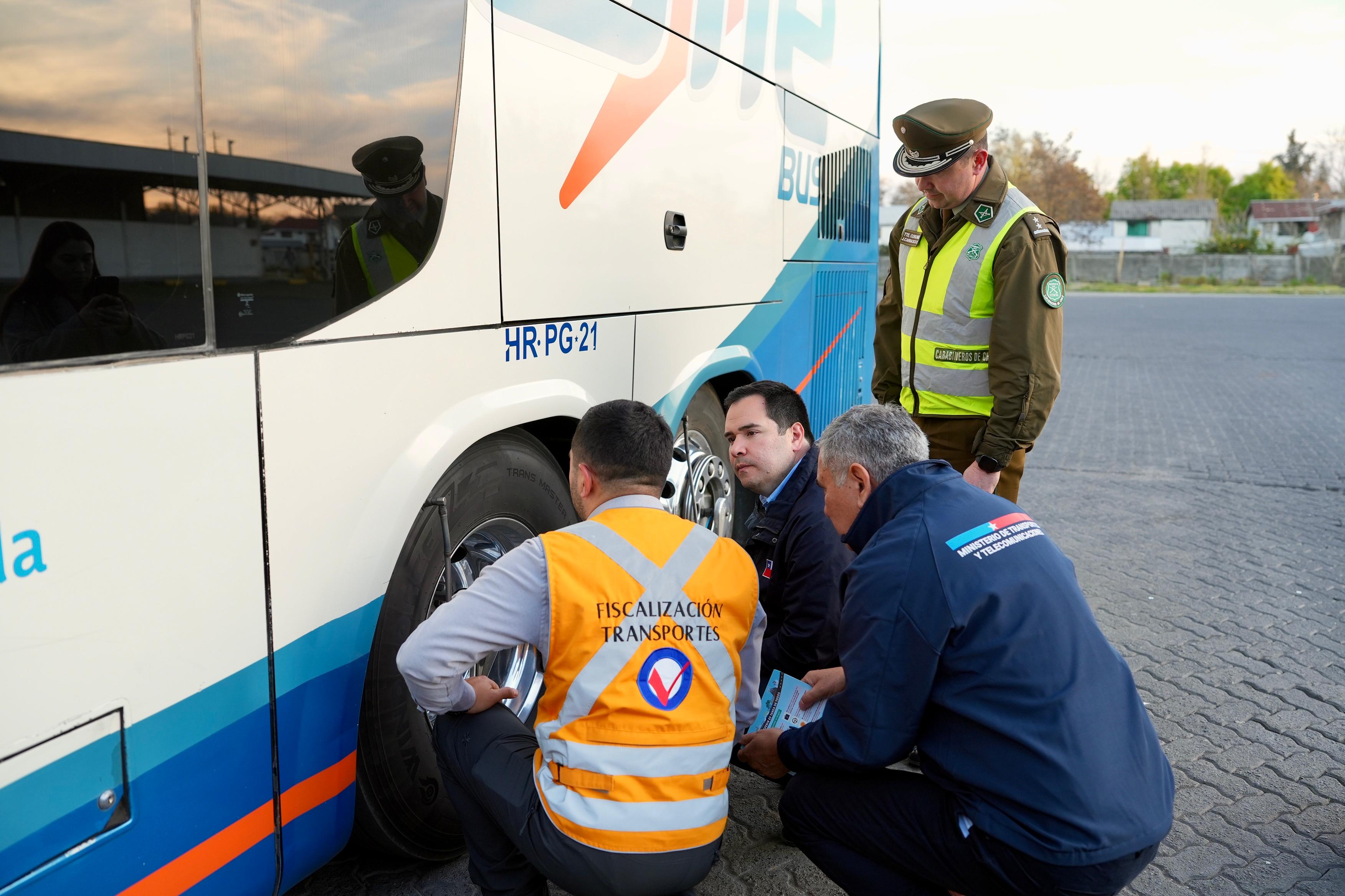Autoridades de Ñuble intensifican fiscalizaciones de transporte en los días previos a las celebraciones de septiembre