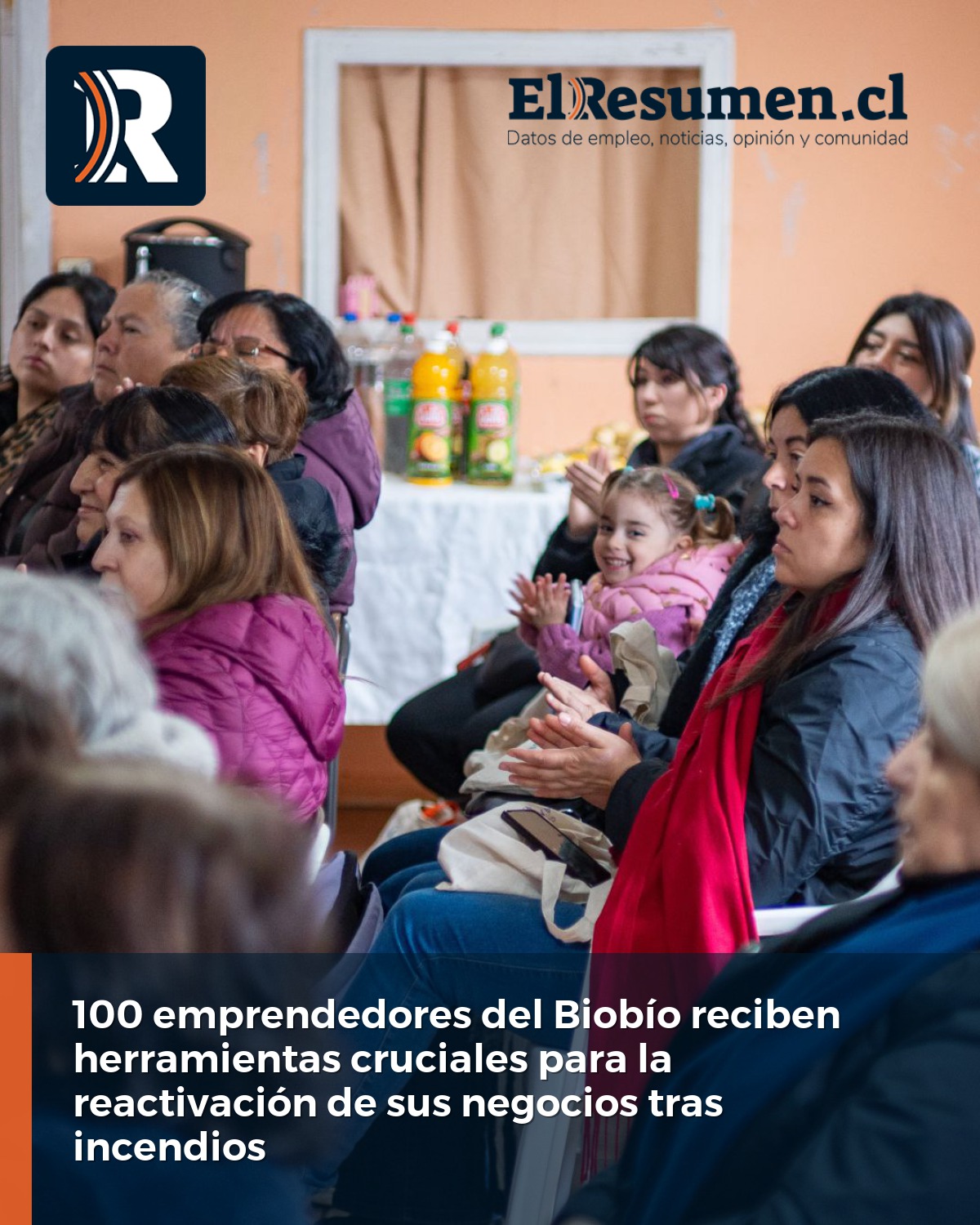 Jefas de hogar y adultos mayores reciben donación de herramientas para reactivar sus emprendimientos en la región del Biobío