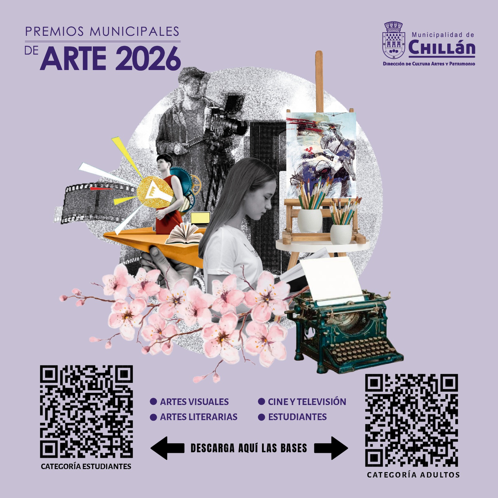 La Municipalidad de Chillán hace un llamado a instituciones para presentar postulantes al Premio Municipal de Arte 2026