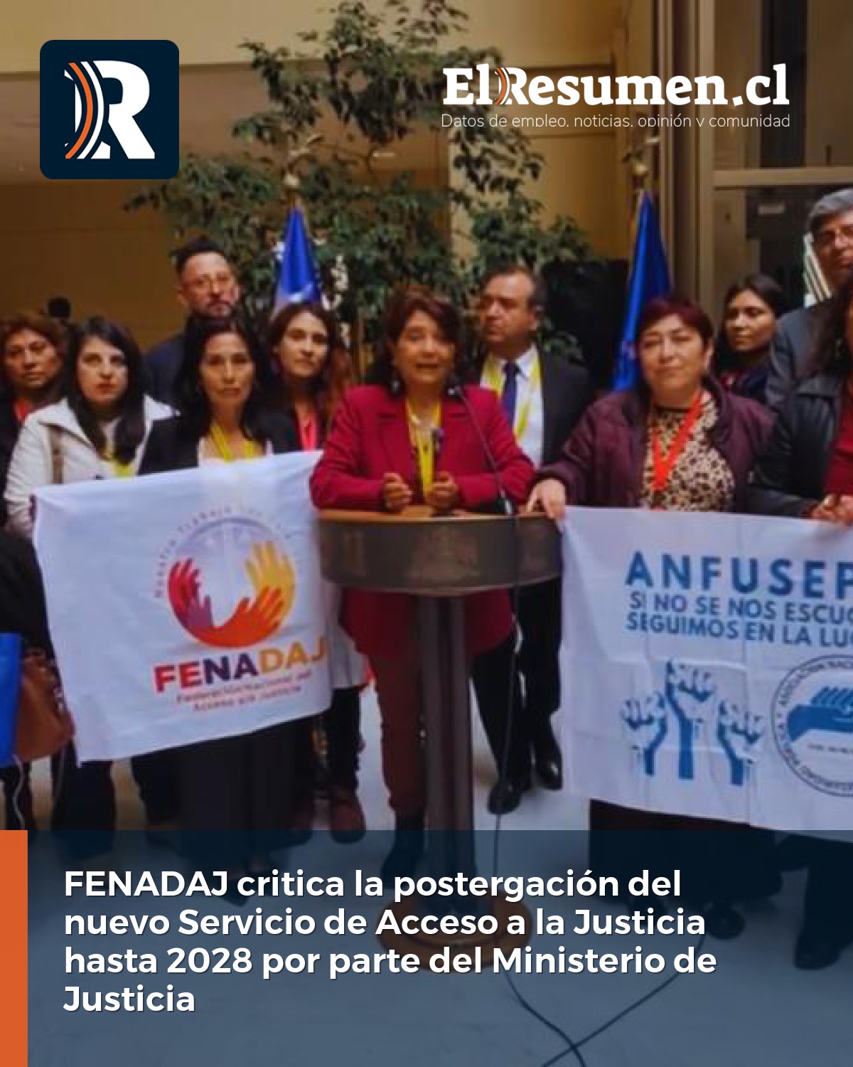 FENADAJ acusa al Minju de incumplir compromiso y cuestiona postergación del nuevo Servicio de Acceso a la Justicia