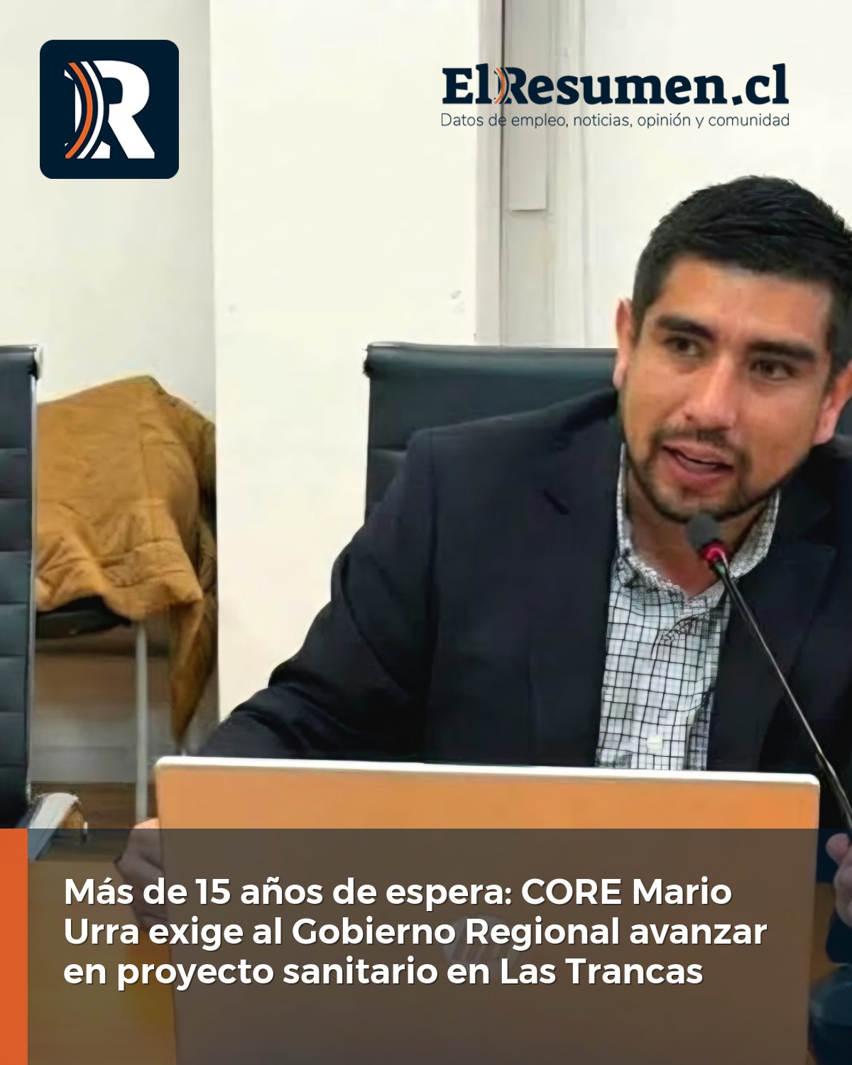 Nota de prensa | Más de 15 años de espera: CORE Mario Urra exige al Gobierno Regional liderar avance del estancado proyecto sanitario en Las Trancas