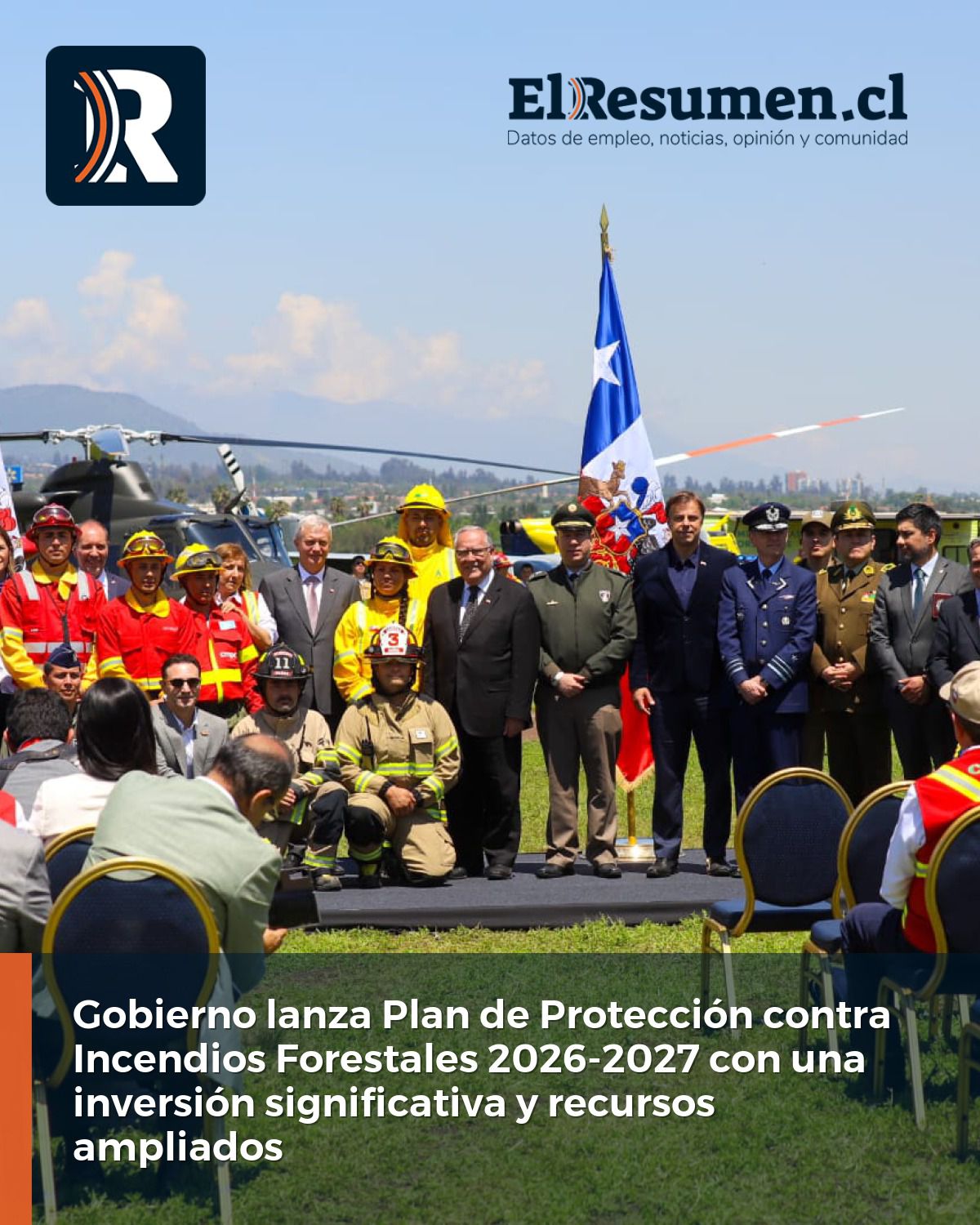 RV: (AUDIO Y VIDEO ) Comunicado de Prensa - Gobierno lanza Plan de Protección contra Incendios Forestales 2026-2027 con presupuesto de $166.600 millones
