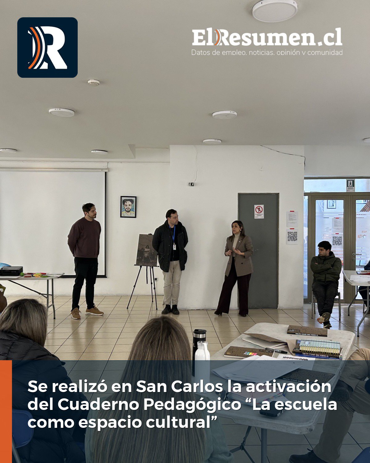 Se realizó en San Carlos la activación del Cuaderno Pedagógico “La escuela como espacio cultural”