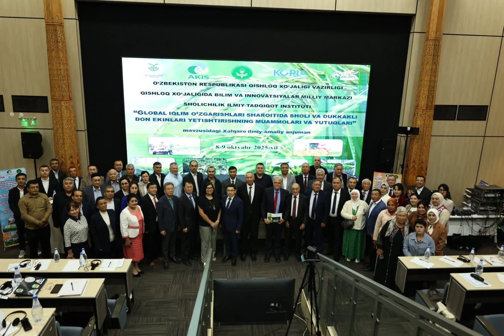 Innovación chilena en arroz despertó interés de Uzbekistán para enfrentar problemas de sequía