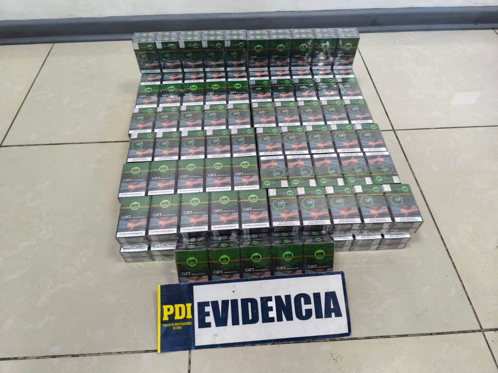 Las autoridades incautan más de 1.740 cajetillas de cigarrillos de contrabando en Rancagua