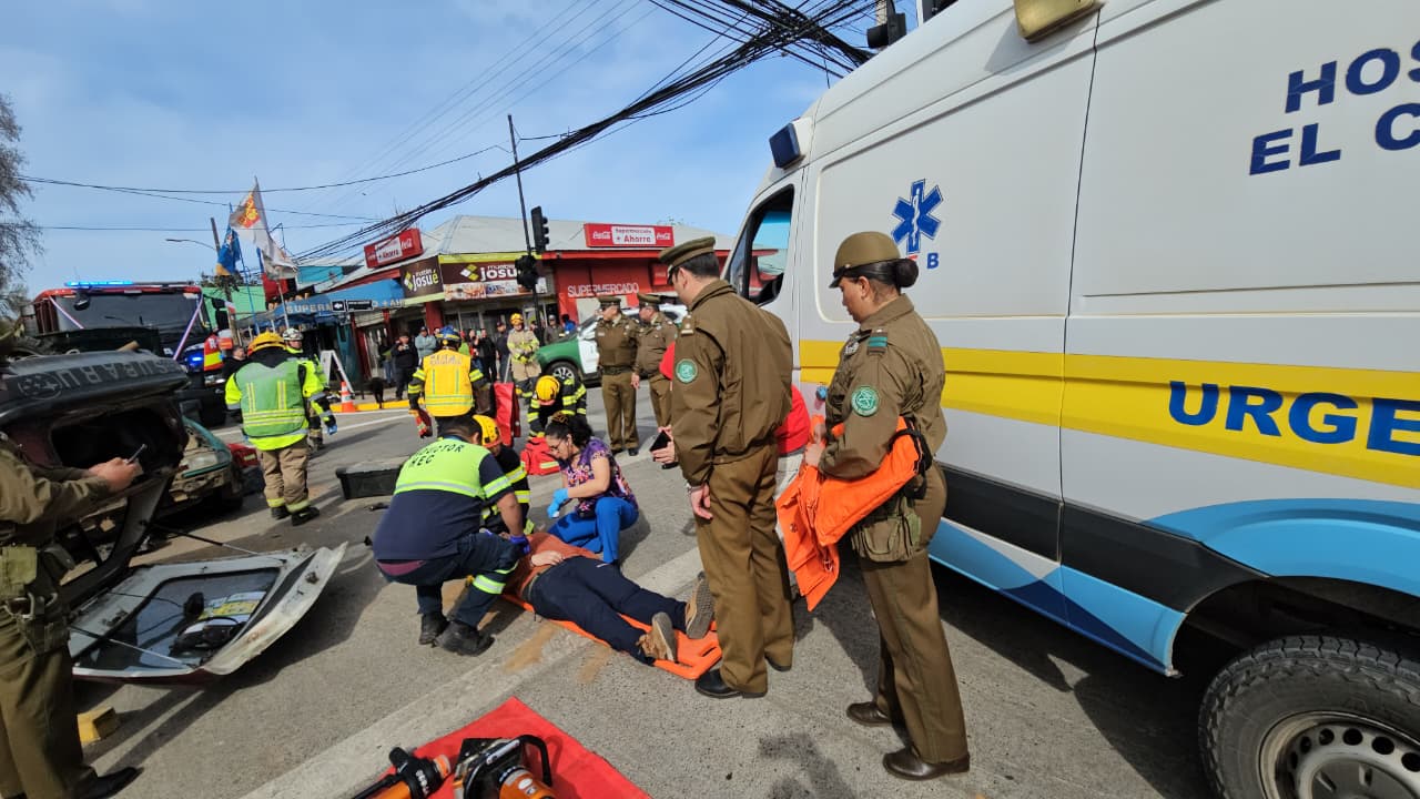 Simulacro recreó fatal accidente vehicular por consumo de alcohol en El Carmen