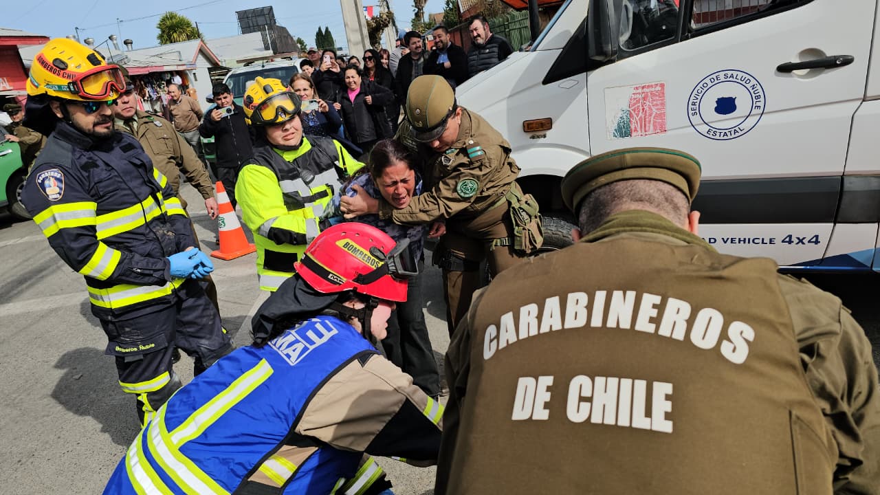 Simulacro en El Carmen recrea accidente fatal por consumo de alcohol en la conducción
