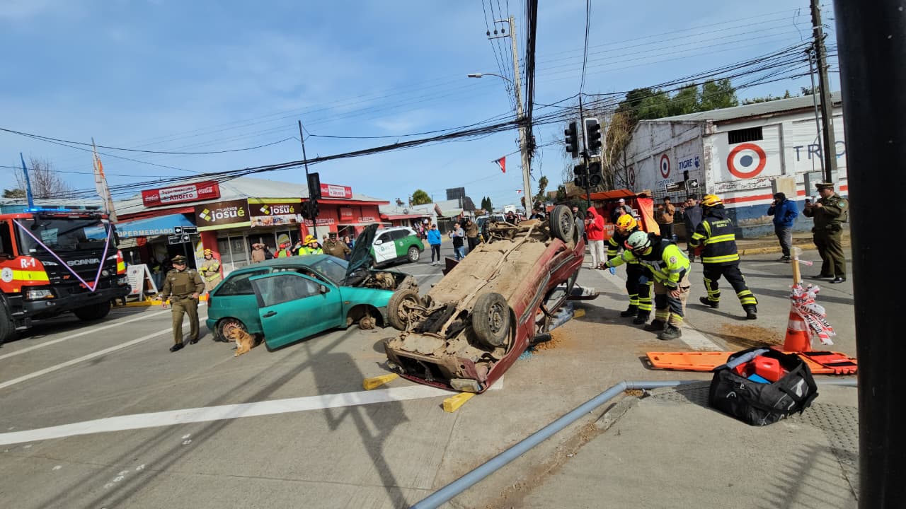 Simulacro recreó fatal accidente vehicular por consumo de alcohol en El Carmen