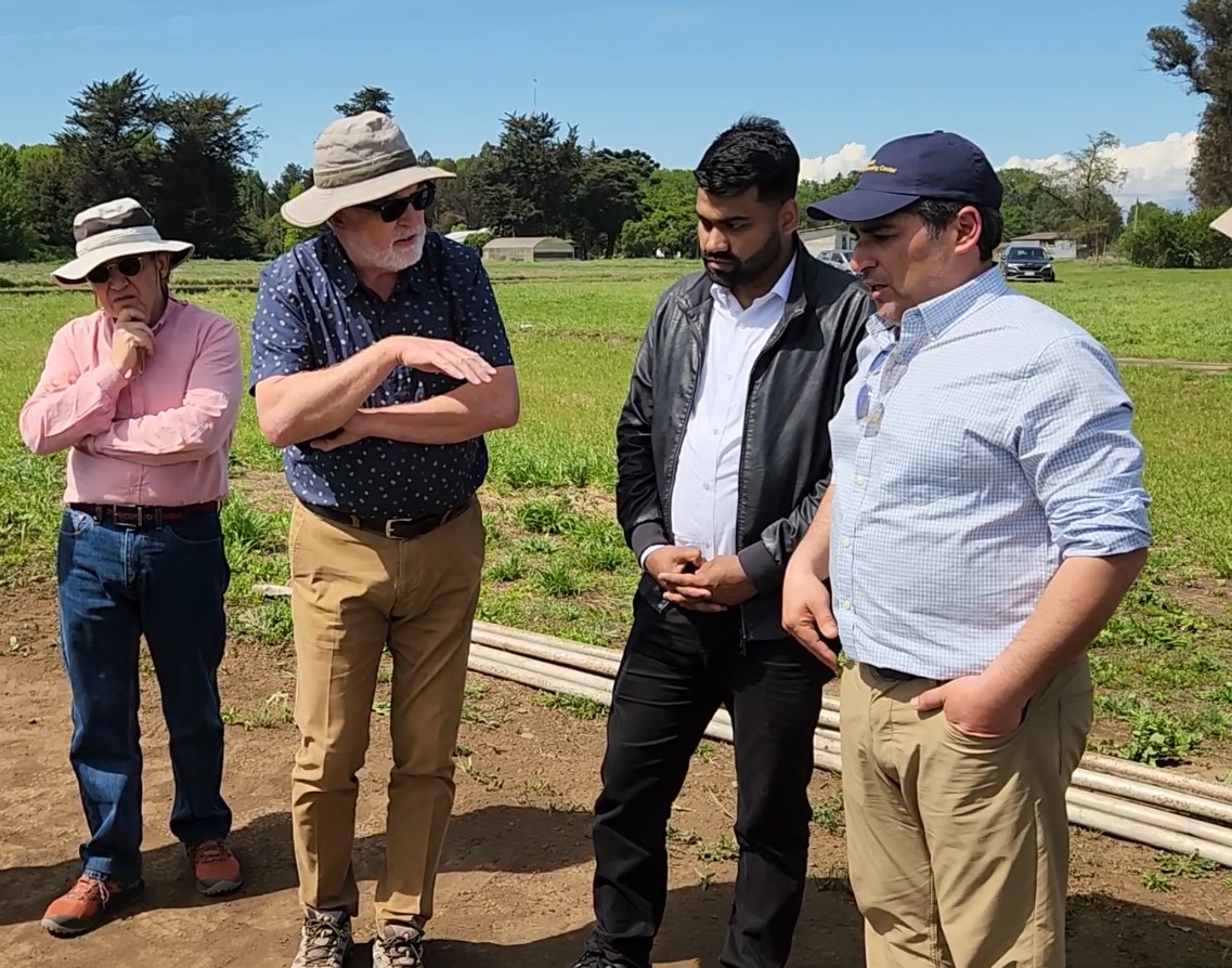 Experto mundial en alfalfa conoció trabajo de INIA para fortalecer investigación frente al cambio climático