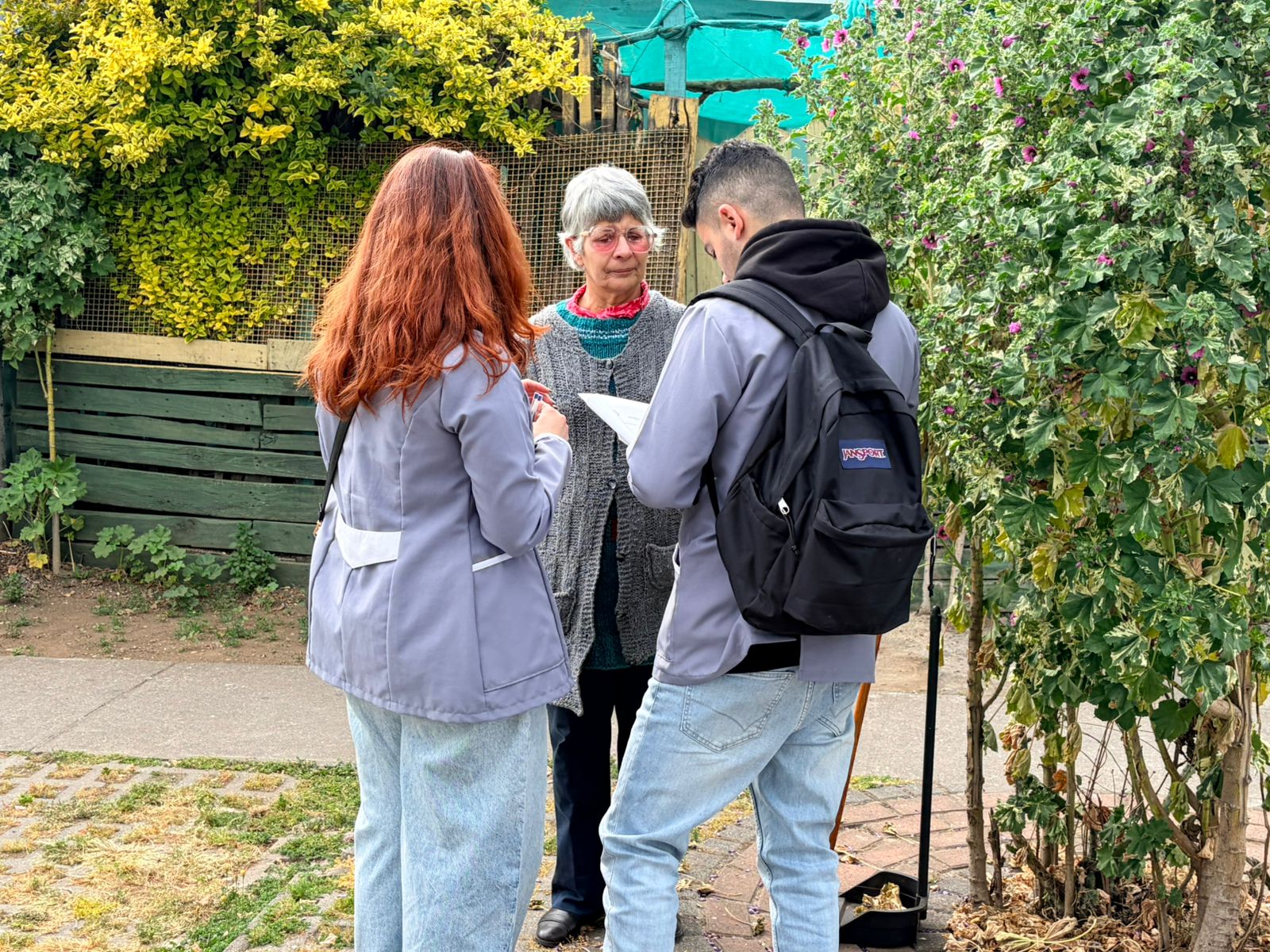 Estudiantes y docentes colaboran en la comunidad Vicente Pérez Rosales con sus conocimientos