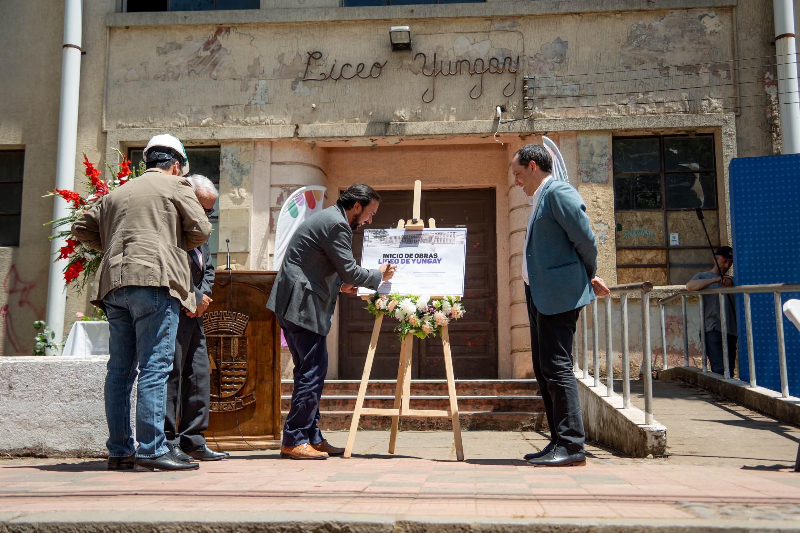 Tras 15 años de espera comienza la construcción del Nuevo Liceo de Yungay gracias al aporte del Gobierno Regional