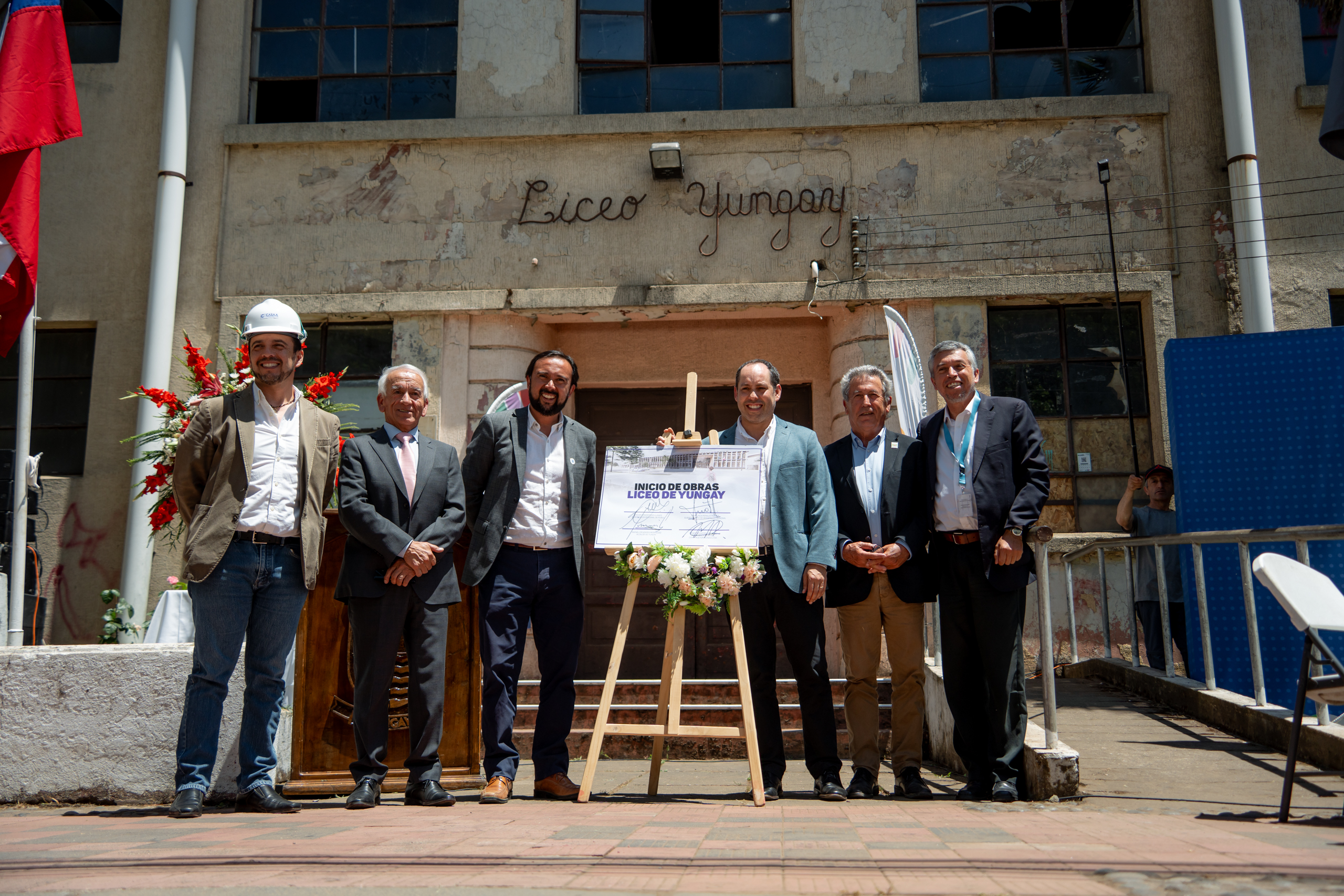 Tras 15 años de espera comienza la construcción del Nuevo Liceo de Yungay gracias al aporte del Gobierno Regional