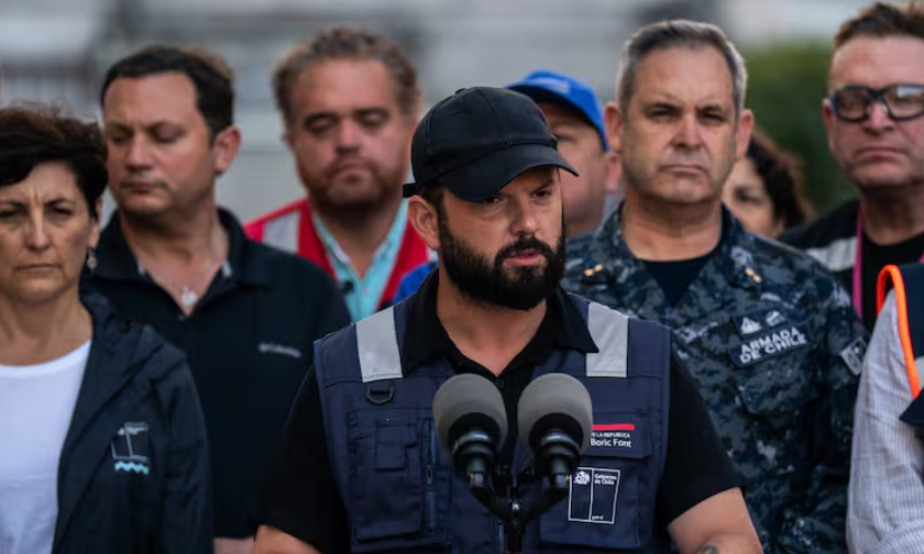 Presidente Boric en el Biobío: refuerza llamado a canalizar ayuda a través de los centros de acopio