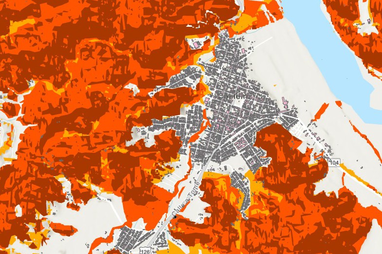 Análisis de Fundación Intergeographic revela riesgo de incendios forestales en Coelemu y en la Región del Ñuble
