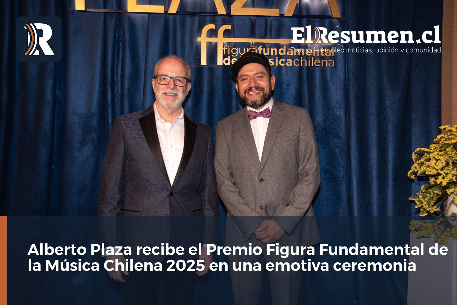 Alberto Plaza recibe el Premio Figura Fundamental de la Música Chilena 2025 en una emotiva ceremonia