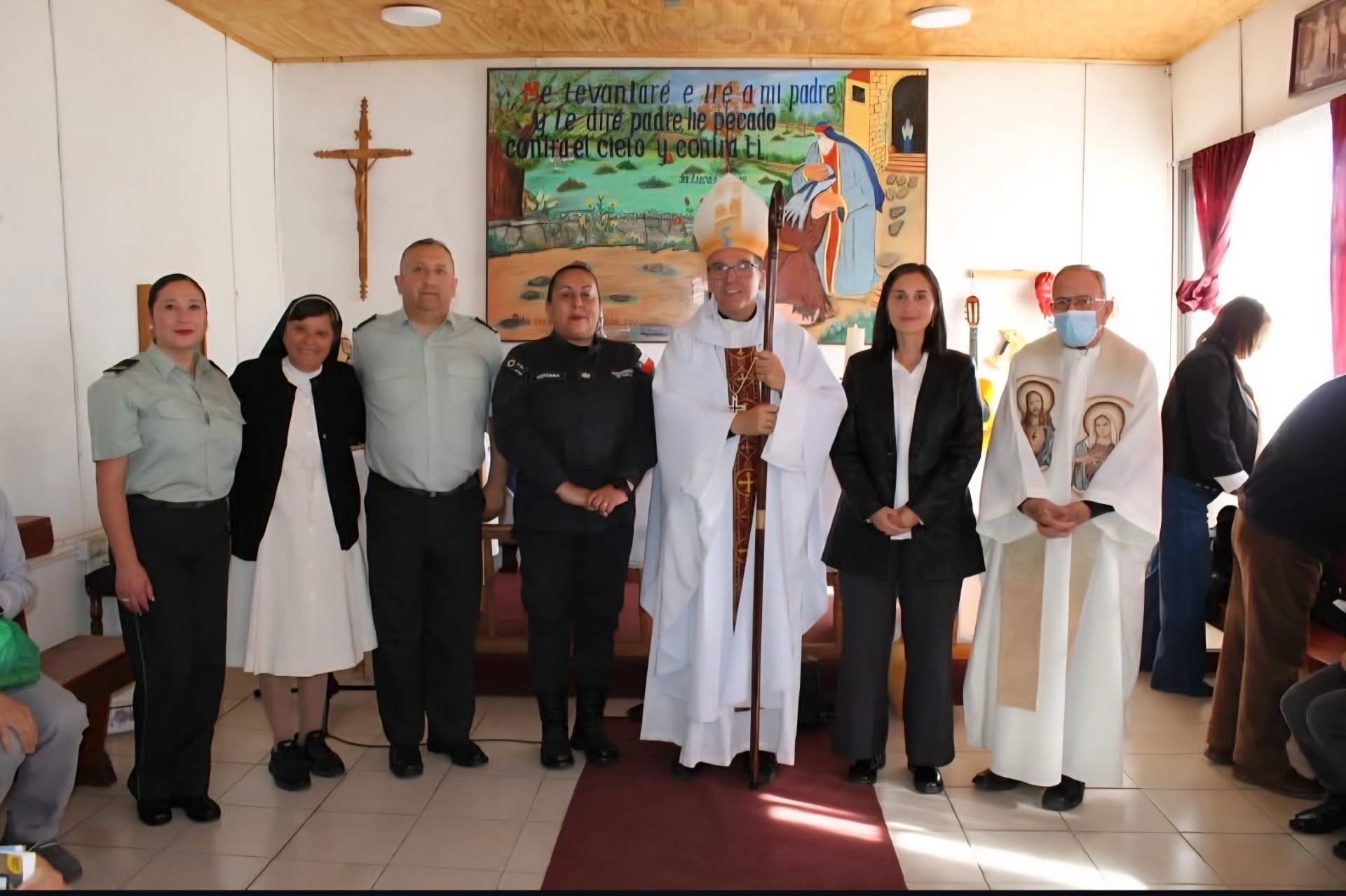 Obispo de Chillán oficia Misa en Penal de Quirihue y promueve reflexión y fe en Semana Santa