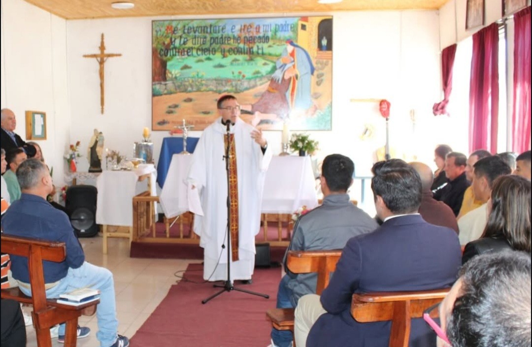 OBISPO DE CHILLÁN REALIZÓ MISA EN PENAL DE QUIRIHUE DANDO INICIO A REFLEXIÓN, FE Y ESPERANZA DE SEMANA SANTA