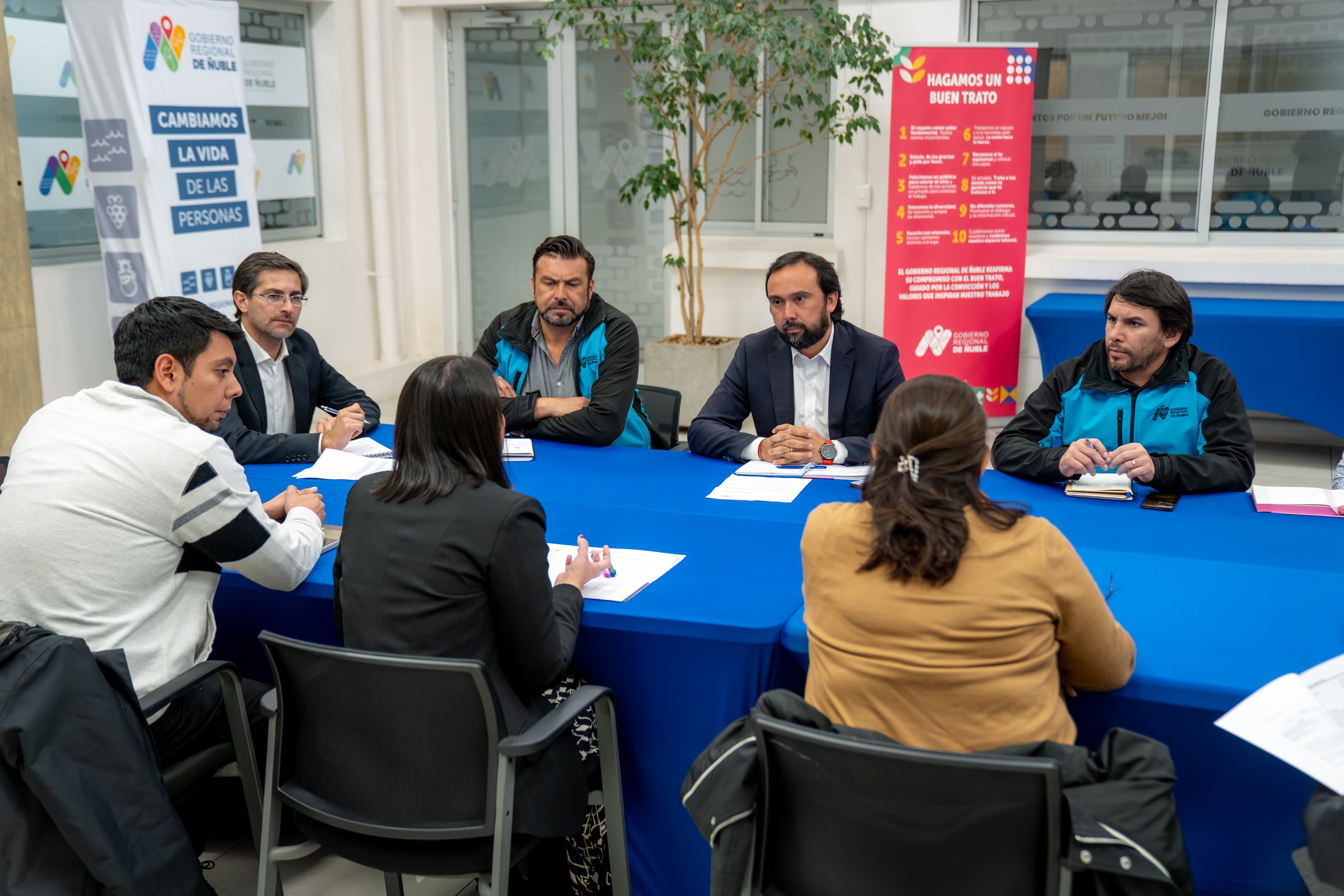 Reunión entre autoridades busca establecer un cronograma para reanudar la construcción del primer parque regional de Ñuble