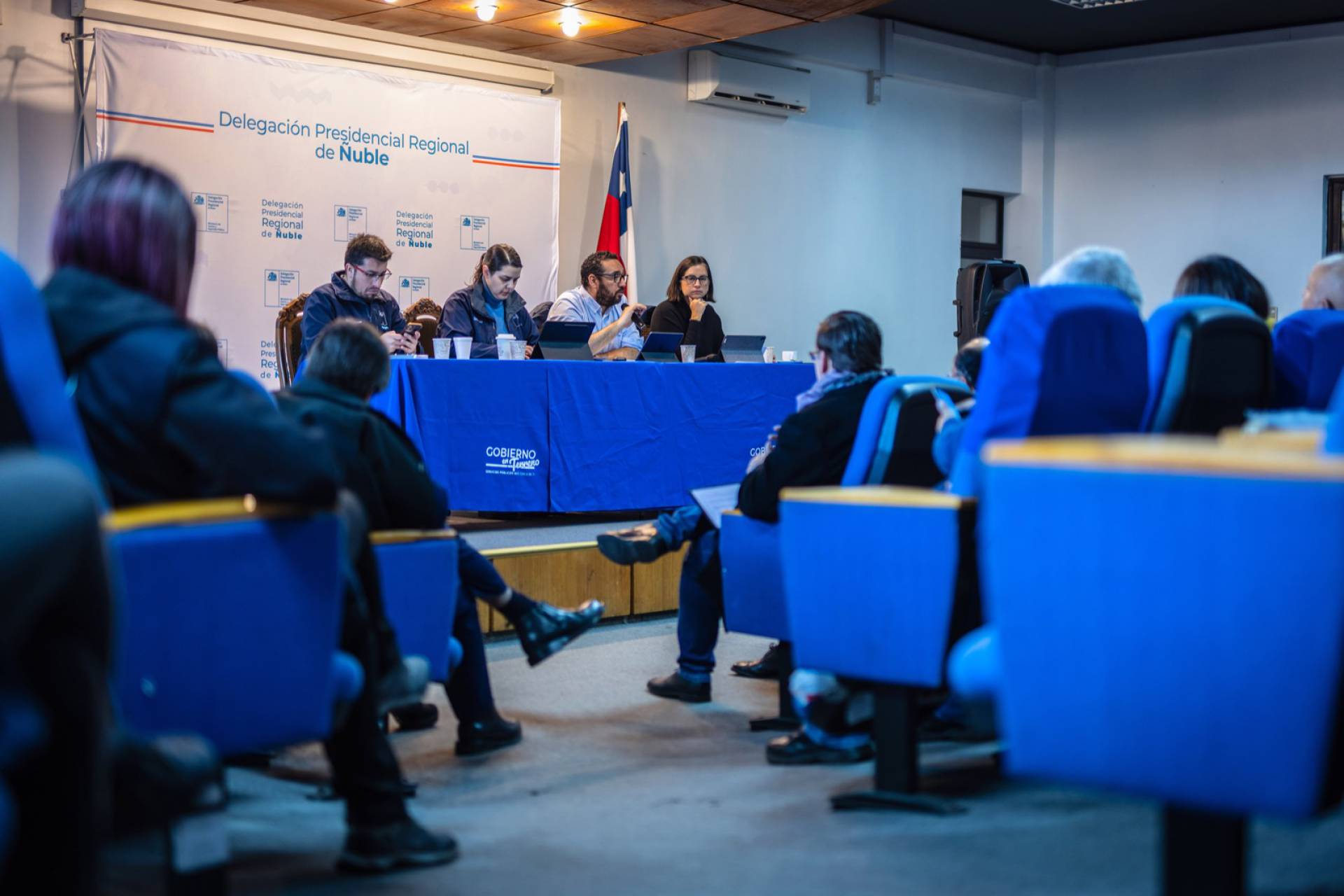 Gobierno busca coordinar con alcaldes de Ñuble ayudas para aquellas familias que resultaron afectadas por frente de mal tiempo