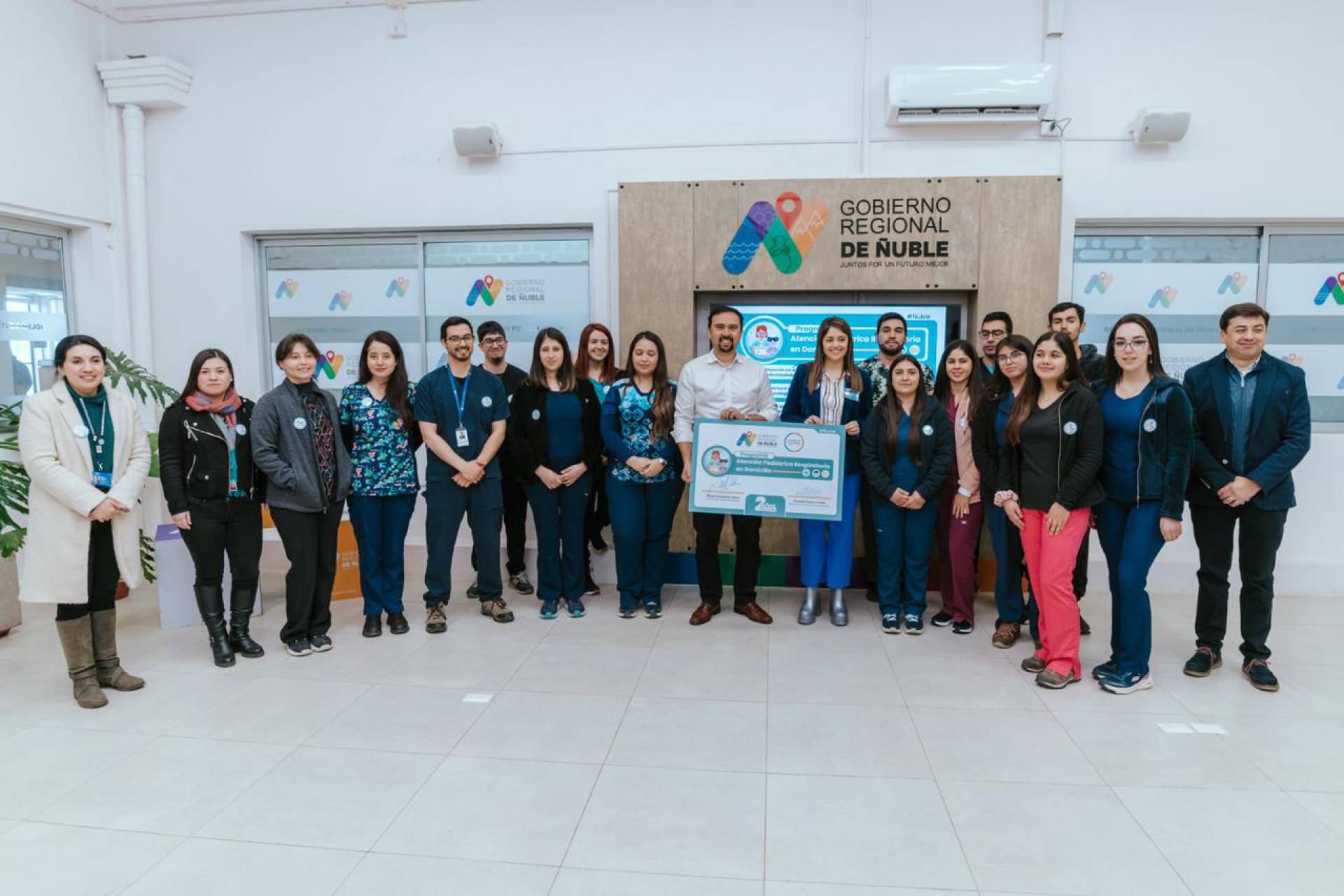Servicio de Salud de Ñuble inició programa de atención domiciliaria pediátrica con 24 profesionales que visitarán las 21 comunas de la región
