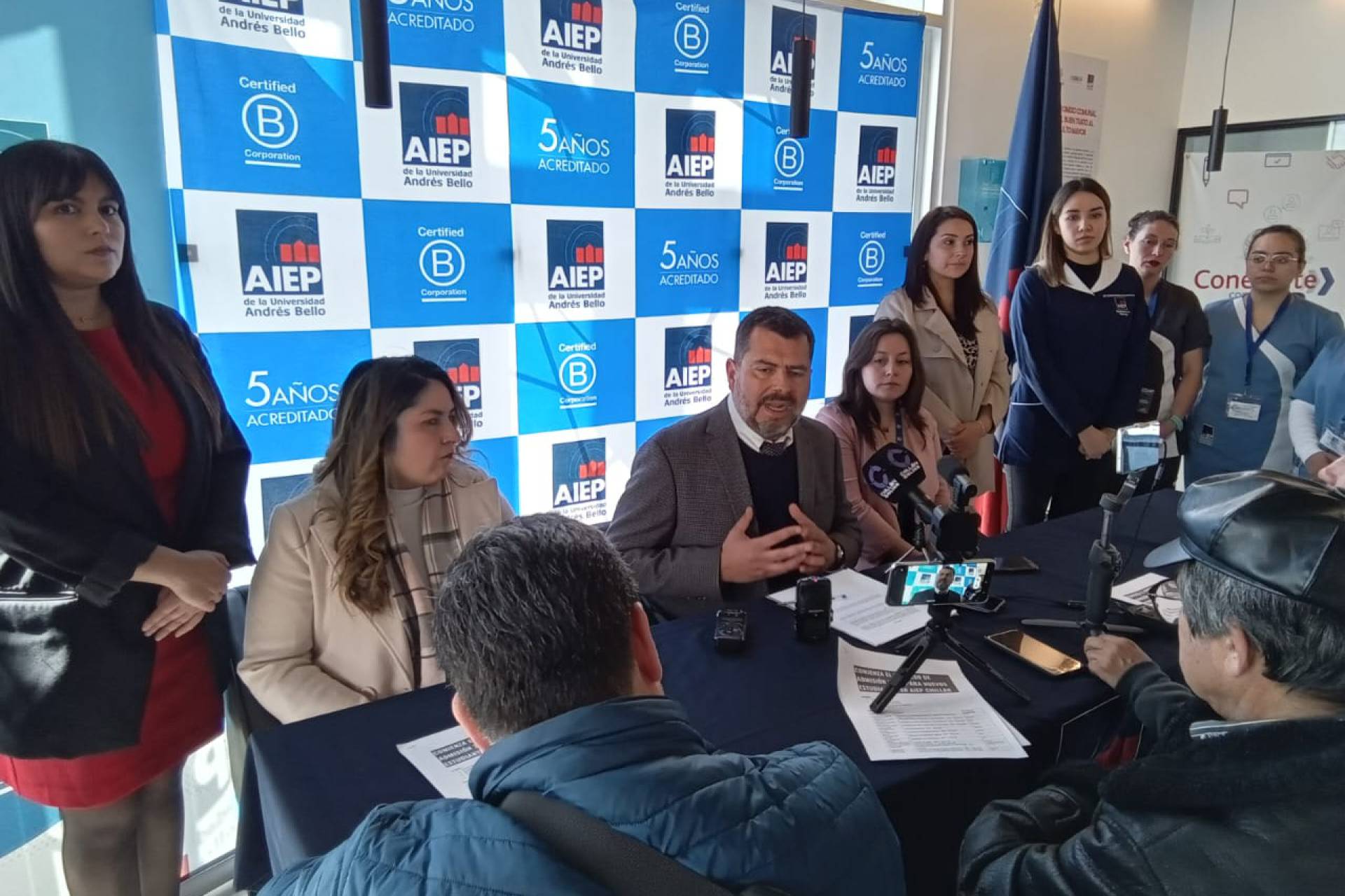 AIEP Chillán oficializó este viernes inicio de su proceso de admisión 2024 mostrando algunas de sus 10 carreras
