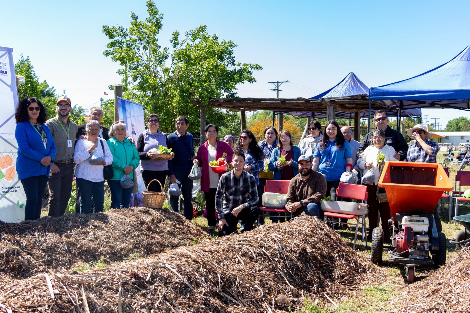 Inauguran pilotos de compostaje en comunas de San Nicolás, Cobquecura y Pemuco