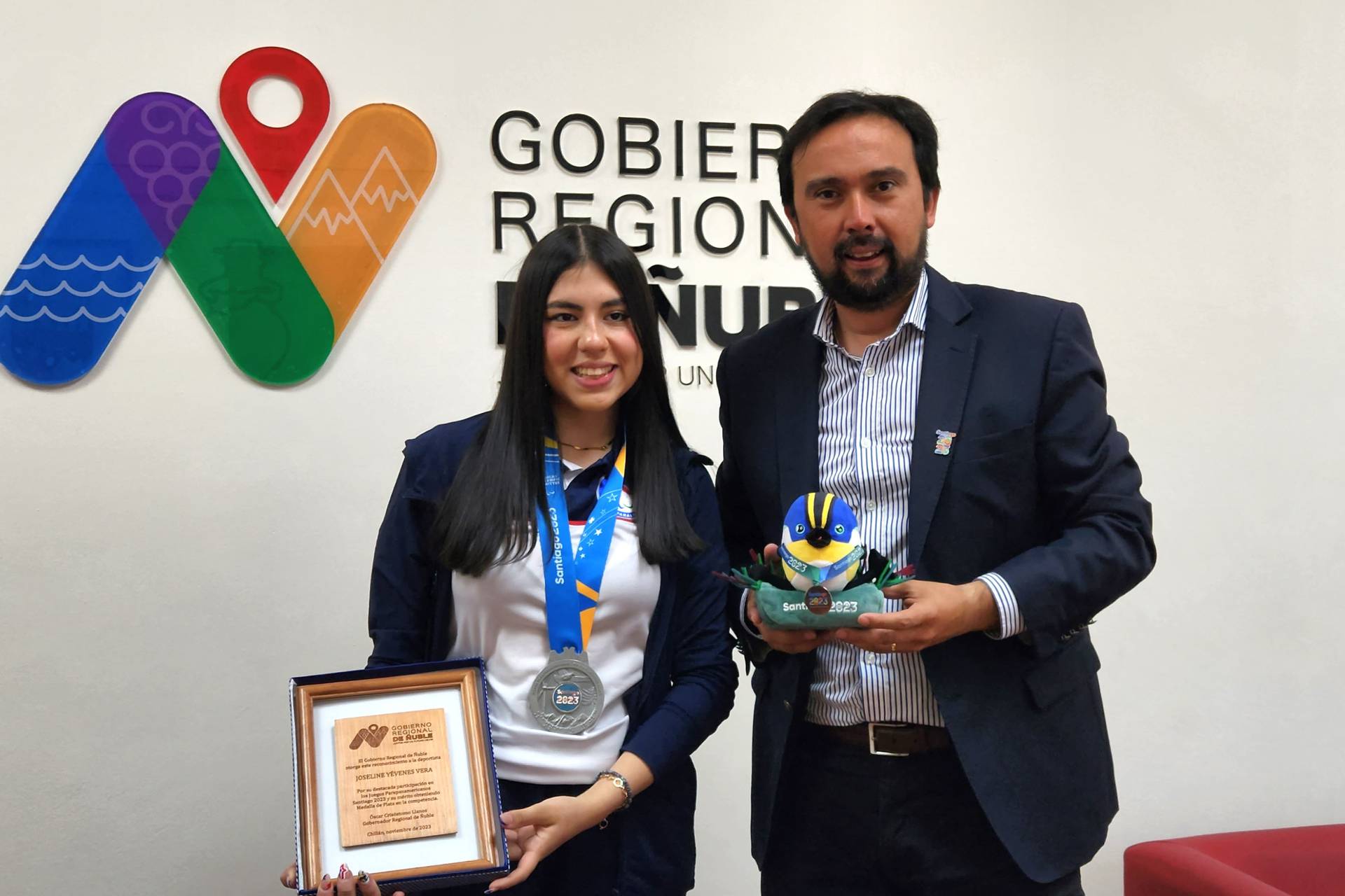 Gobierno Regional otorga reconocimiento a medallistas Parapanamericanos de Ñuble