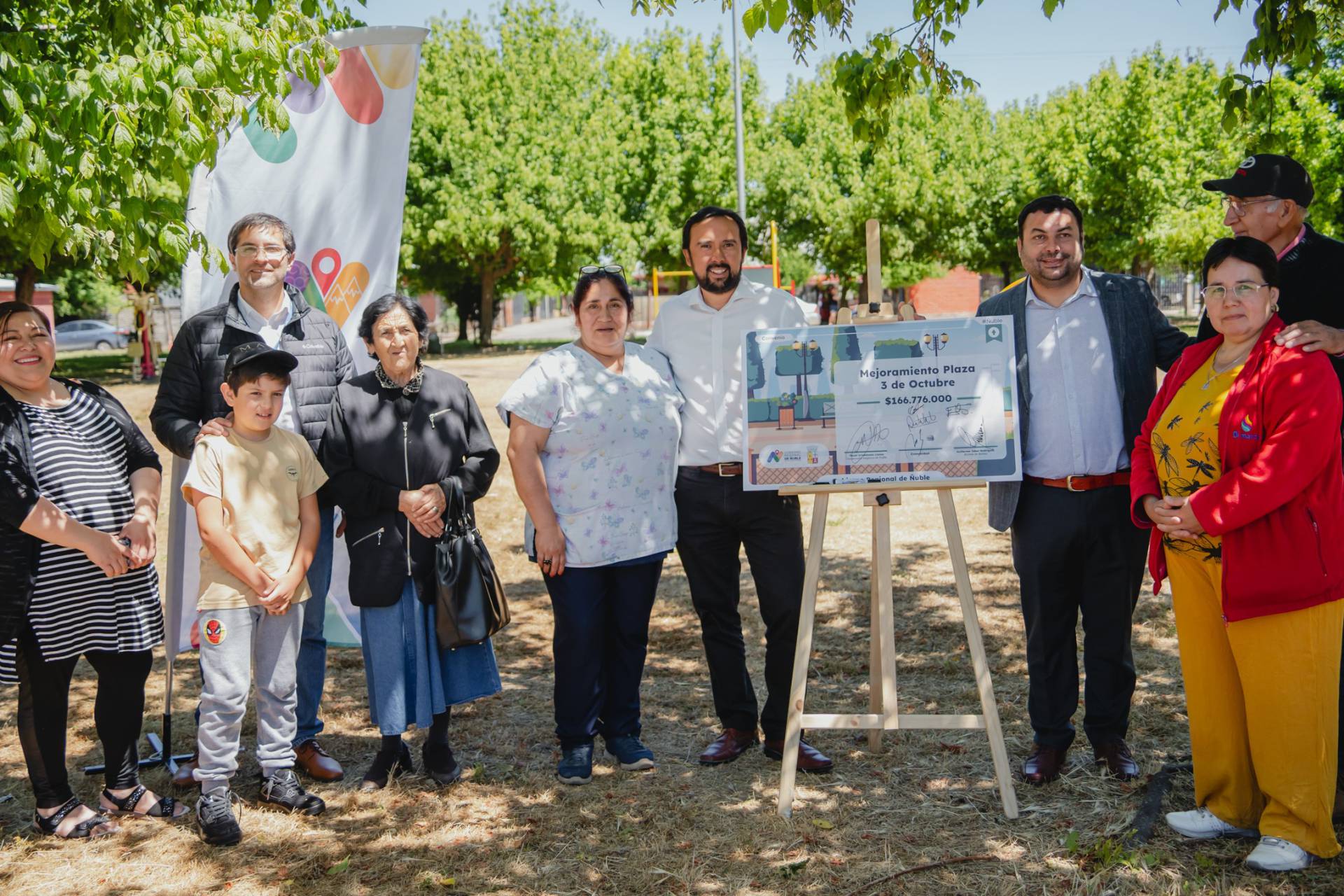 Bulnes remodela plaza del sector poniente con recursos del Gobierno Regional