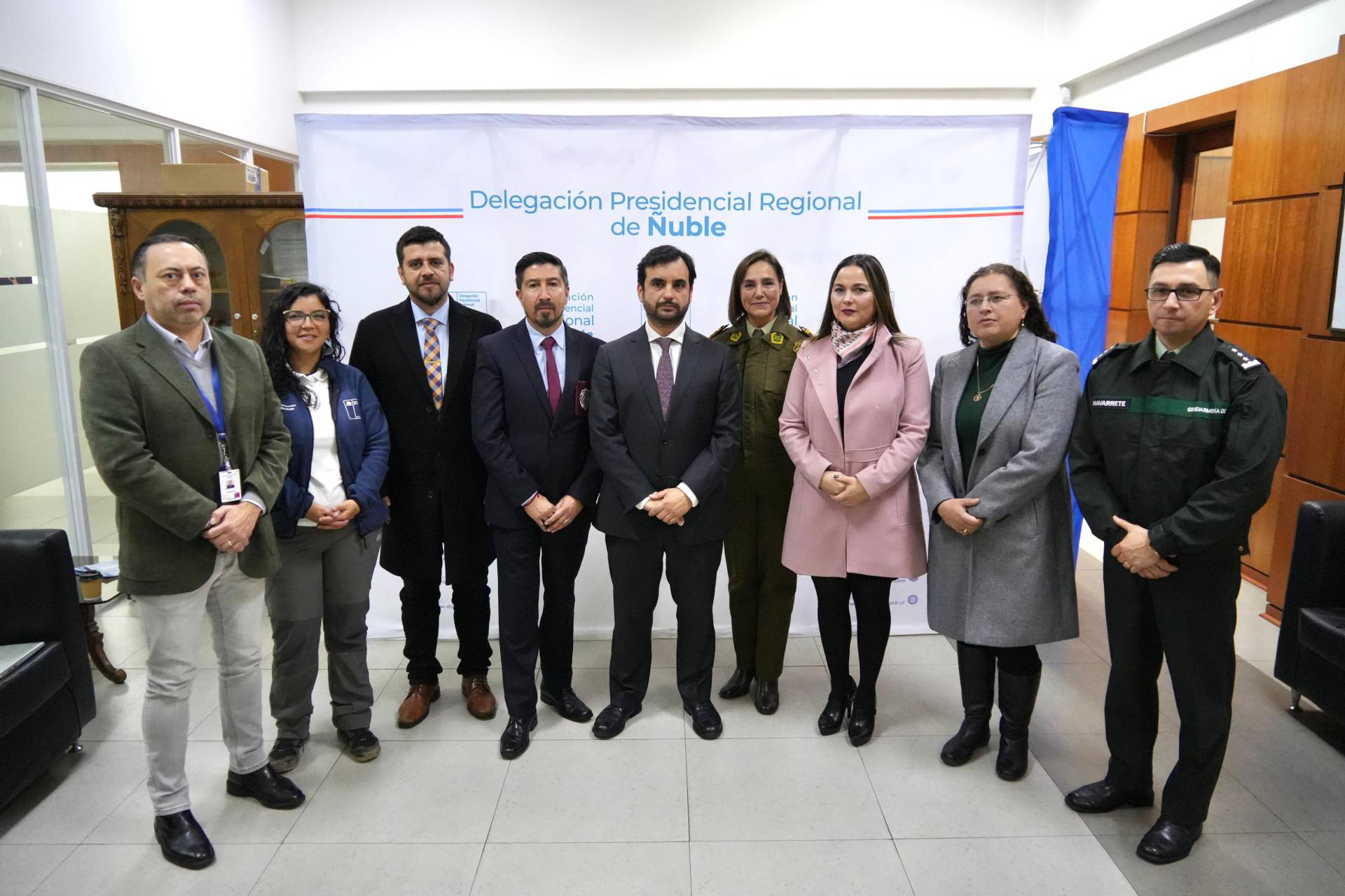 Subsecretario de Justicia junto al Delegado Presidencial Regional lidera  constitución de Gabinete Pro Seguridad en Ñuble