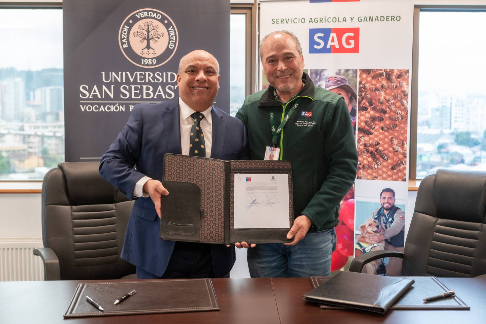Servicio Agrícola y Ganadero y Cerefas de la USS actualizan convenio para evaluar, tratar y rehabilitar fauna silvestre