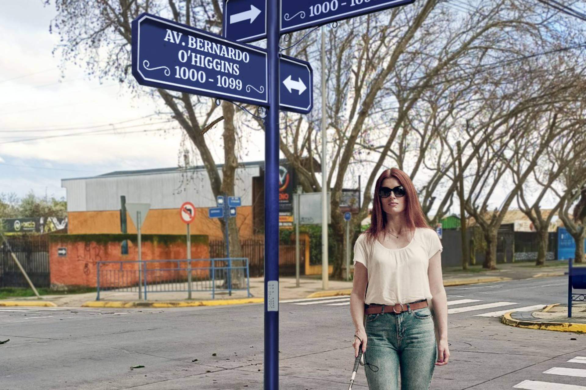 Chillán Viejo Tendrá recambio de Modernas Señaliticas, las que Tendrán Lectura Braille