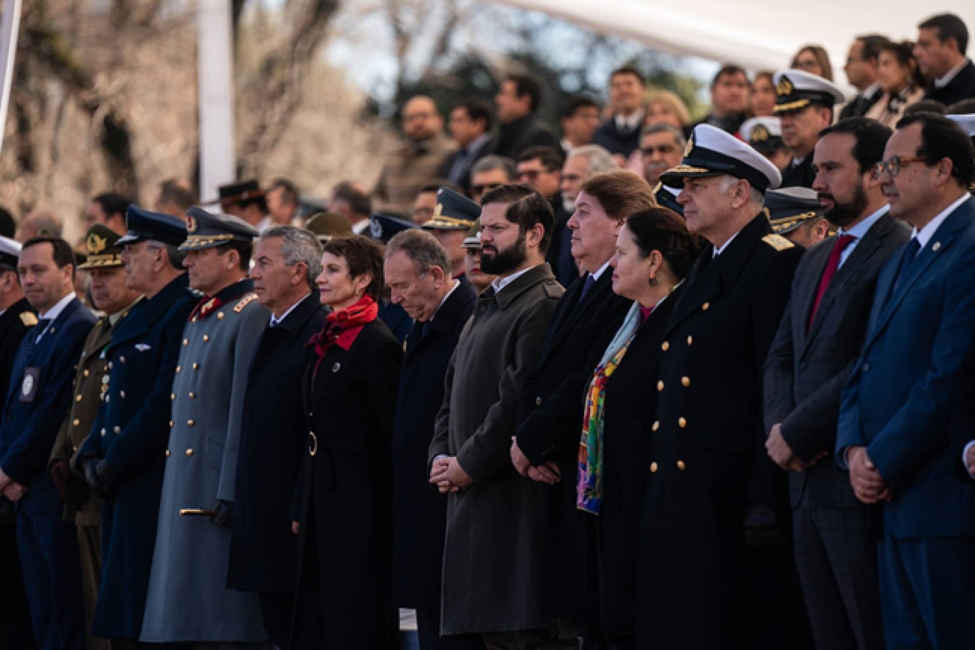 Presidente de la República, Gabriel Boric Font, encabeza ceremonia por los 246 años del natalicio de Bernardo OHiggins Riquelme