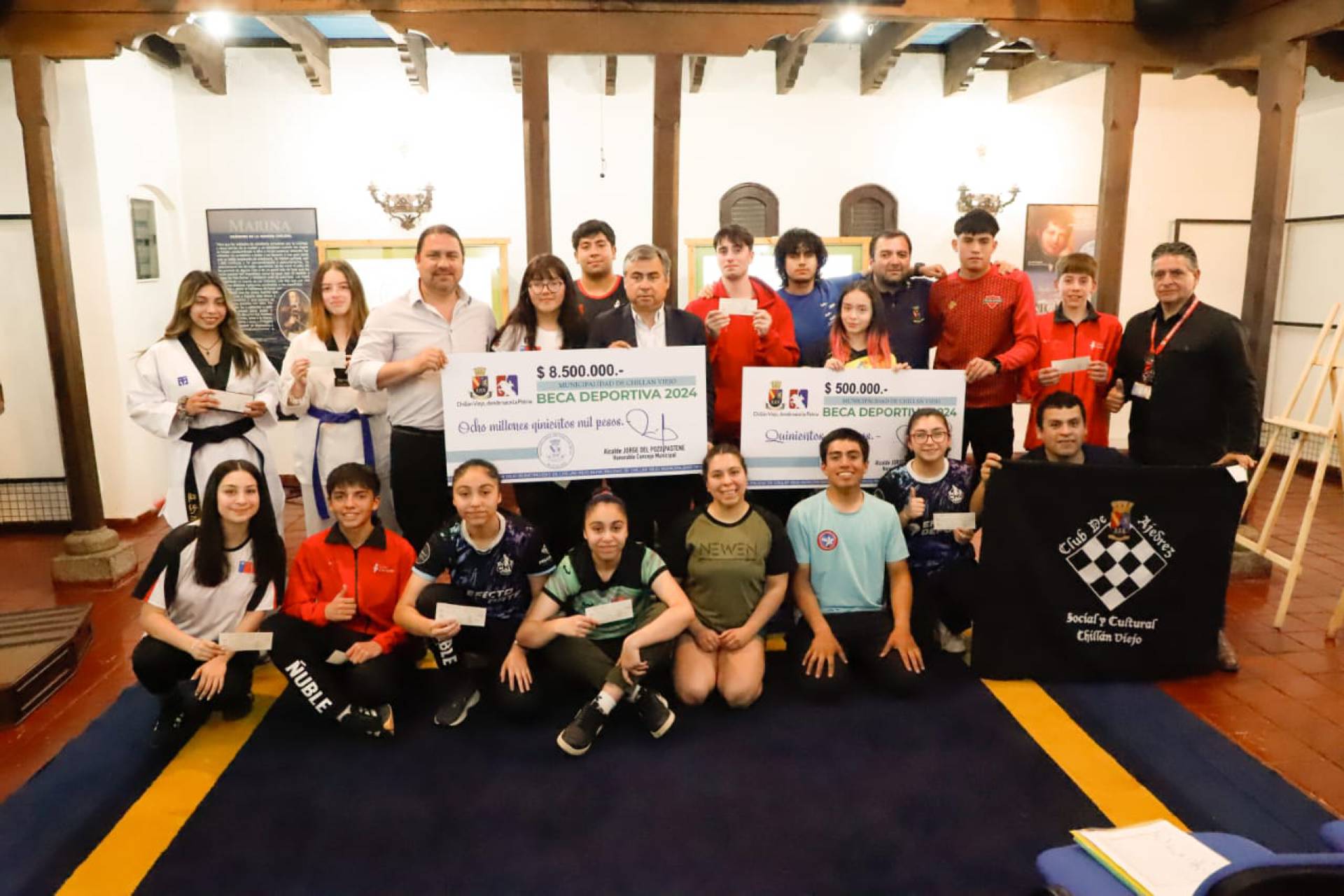 Por primera vez Municipalidad de Chillán Viejo entregó beca a deportistas destacados