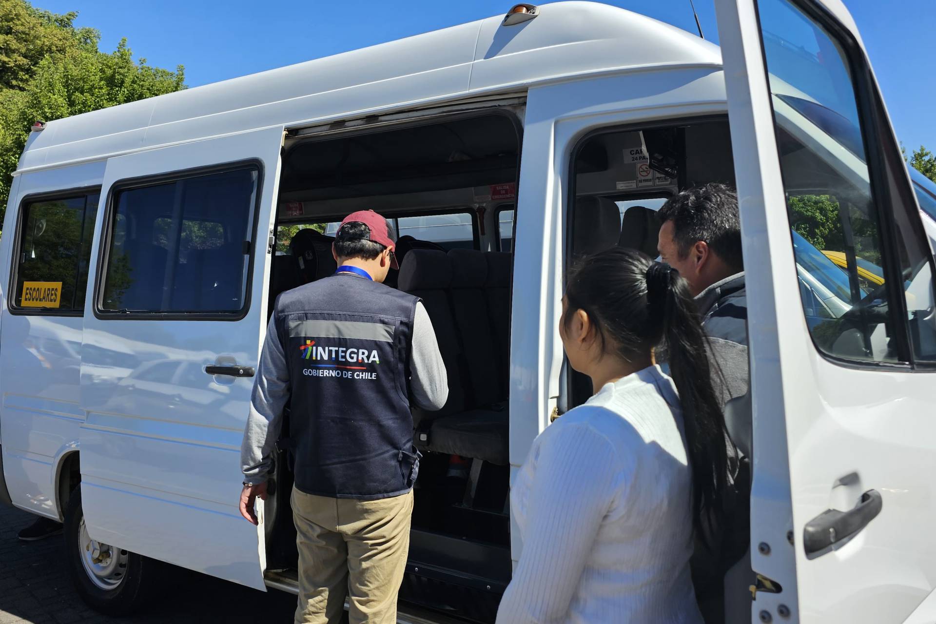 Fiscalización y capacitación para transportes escolares de Fundación Integra en Chillán