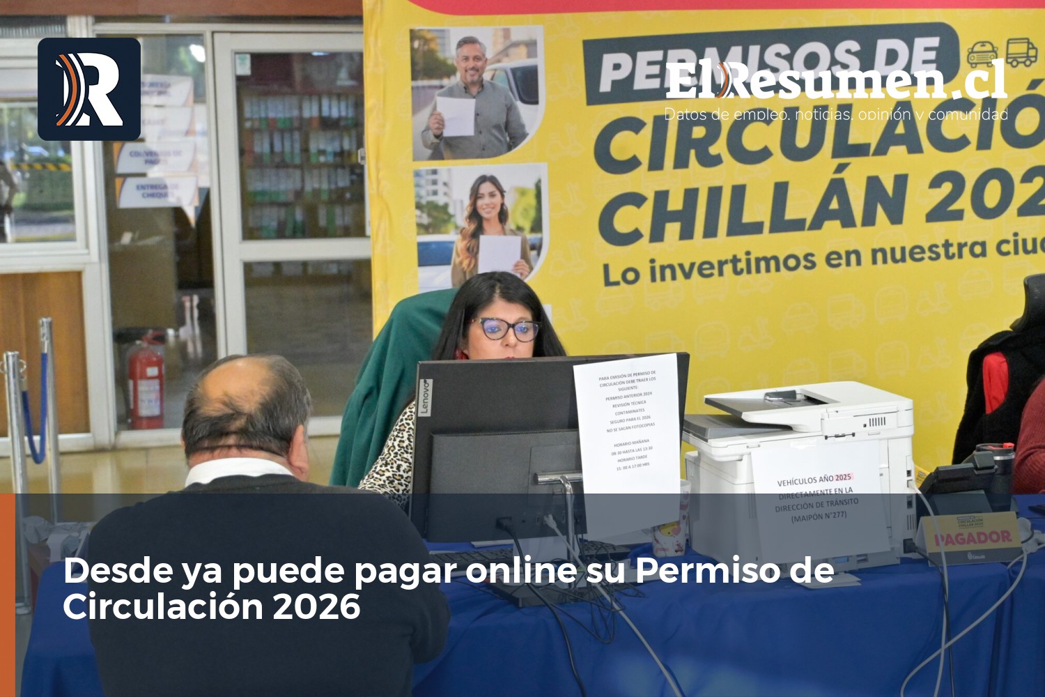 Desde ya puede pagar online su Permiso de Circulación 2026