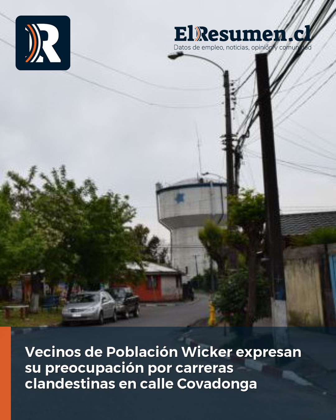 Vecinos de Población Wicker expresan su preocupación por carreras clandestinas en calle Covadonga