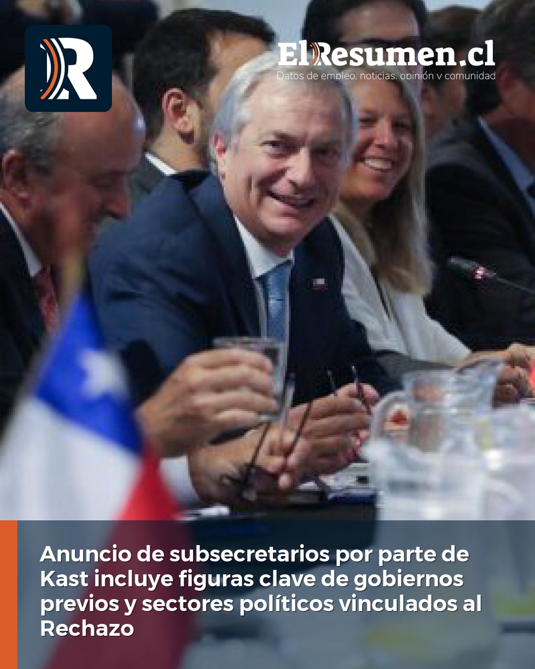 Anuncio de subsecretarios por parte de Kast incluye figuras clave de gobiernos previos y sectores políticos vinculados al Rechazo