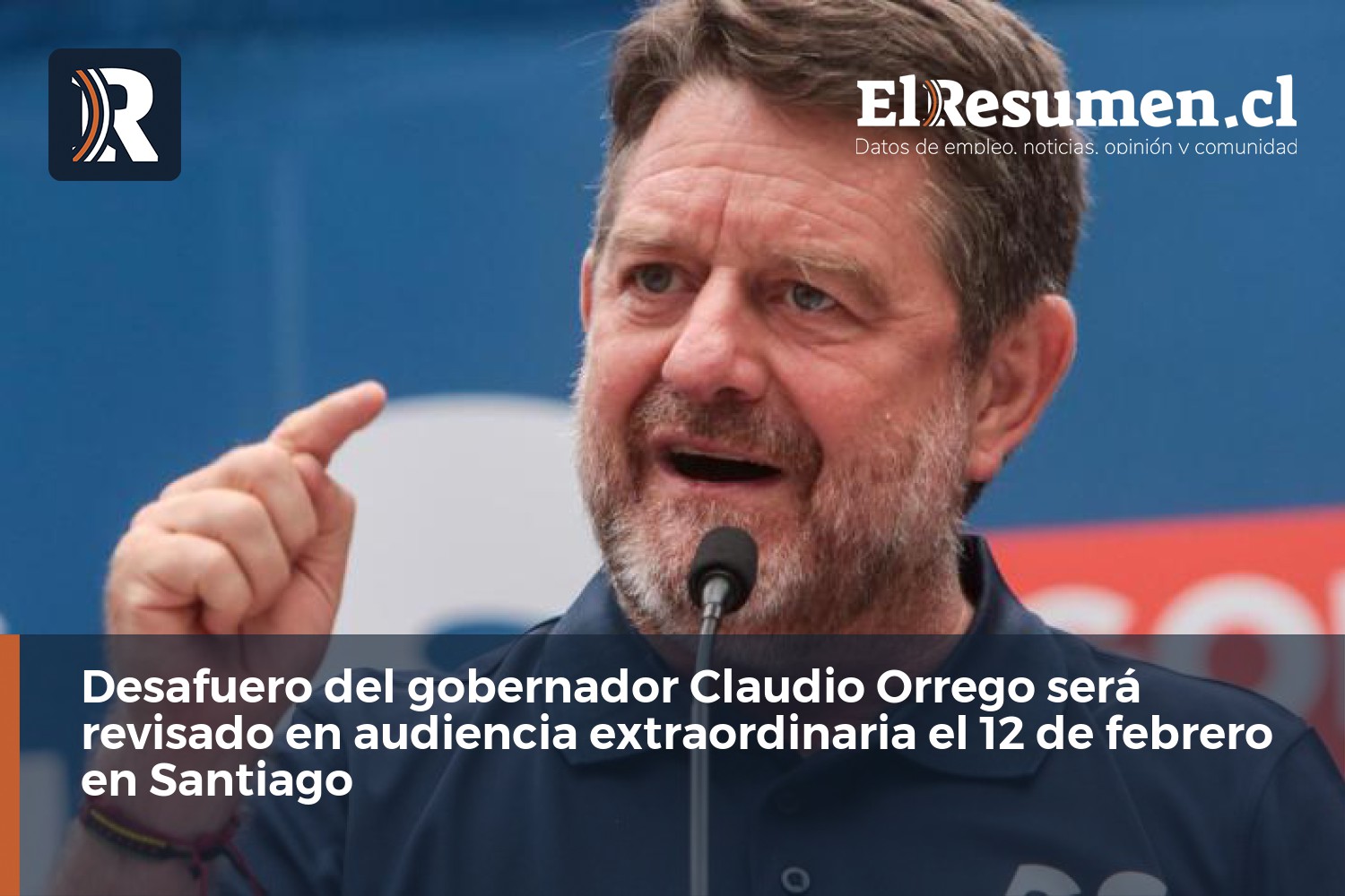 Desafuero del gobernador Claudio Orrego será revisado en audiencia extraordinaria el 12 de febrero en Santiago