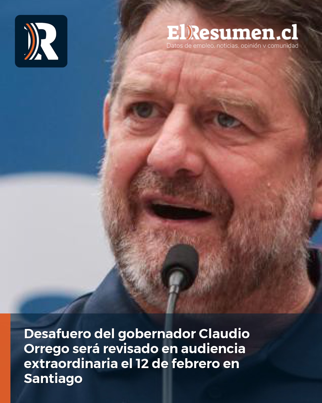 Desafuero del gobernador Claudio Orrego será revisado en audiencia extraordinaria el 12 de febrero en Santiago
