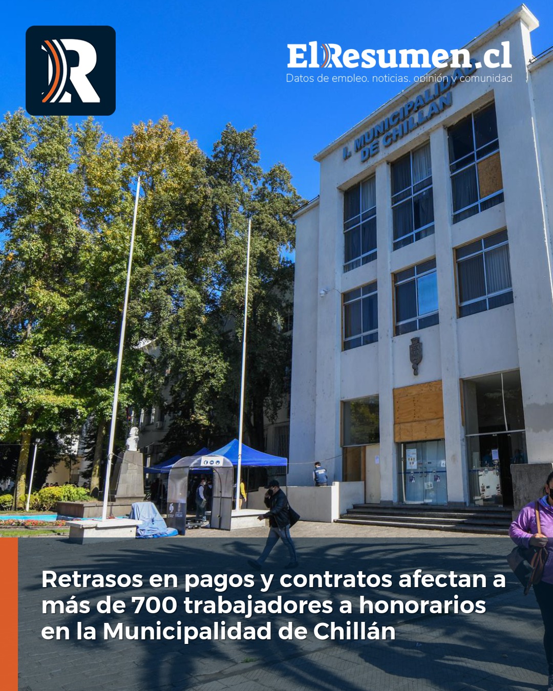 Retrasos en pagos y contratos afectan a más de 700 trabajadores a honorarios en la Municipalidad de Chillán