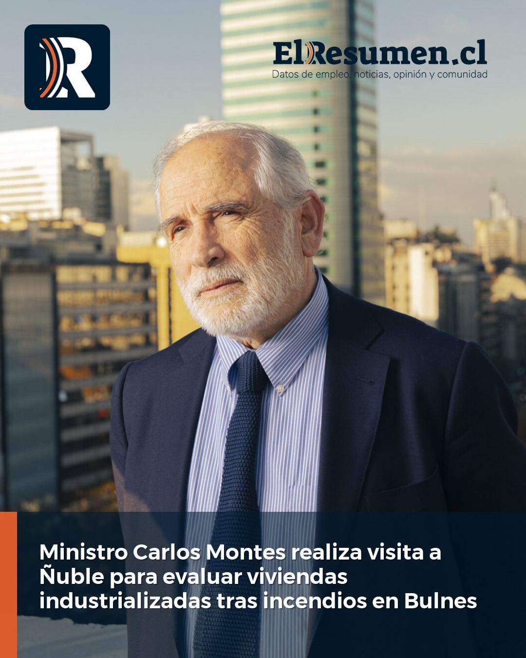 Ministro Carlos Montes realiza visita a Ñuble para evaluar viviendas industrializadas tras incendios en Bulnes