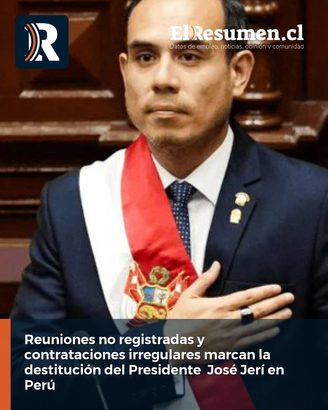 Reuniones no registradas y contrataciones irregulares marcan la destitución del Presidente  José Jerí en Perú