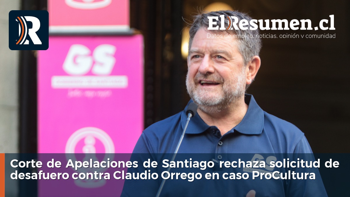 Corte de Apelaciones de Santiago rechaza solicitud de desafuero contra Claudio Orrego en caso ProCultura