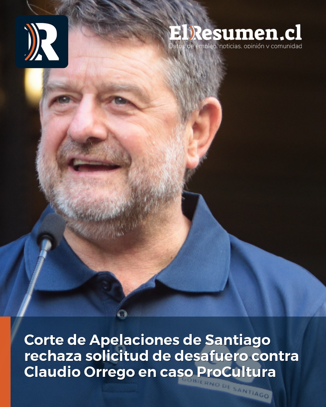 Corte de Apelaciones de Santiago rechaza solicitud de desafuero contra Claudio Orrego en caso ProCultura