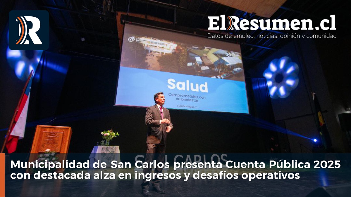 Municipalidad de San Carlos presenta Cuenta Pública 2025 con destacada alza en ingresos y desafíos operativos