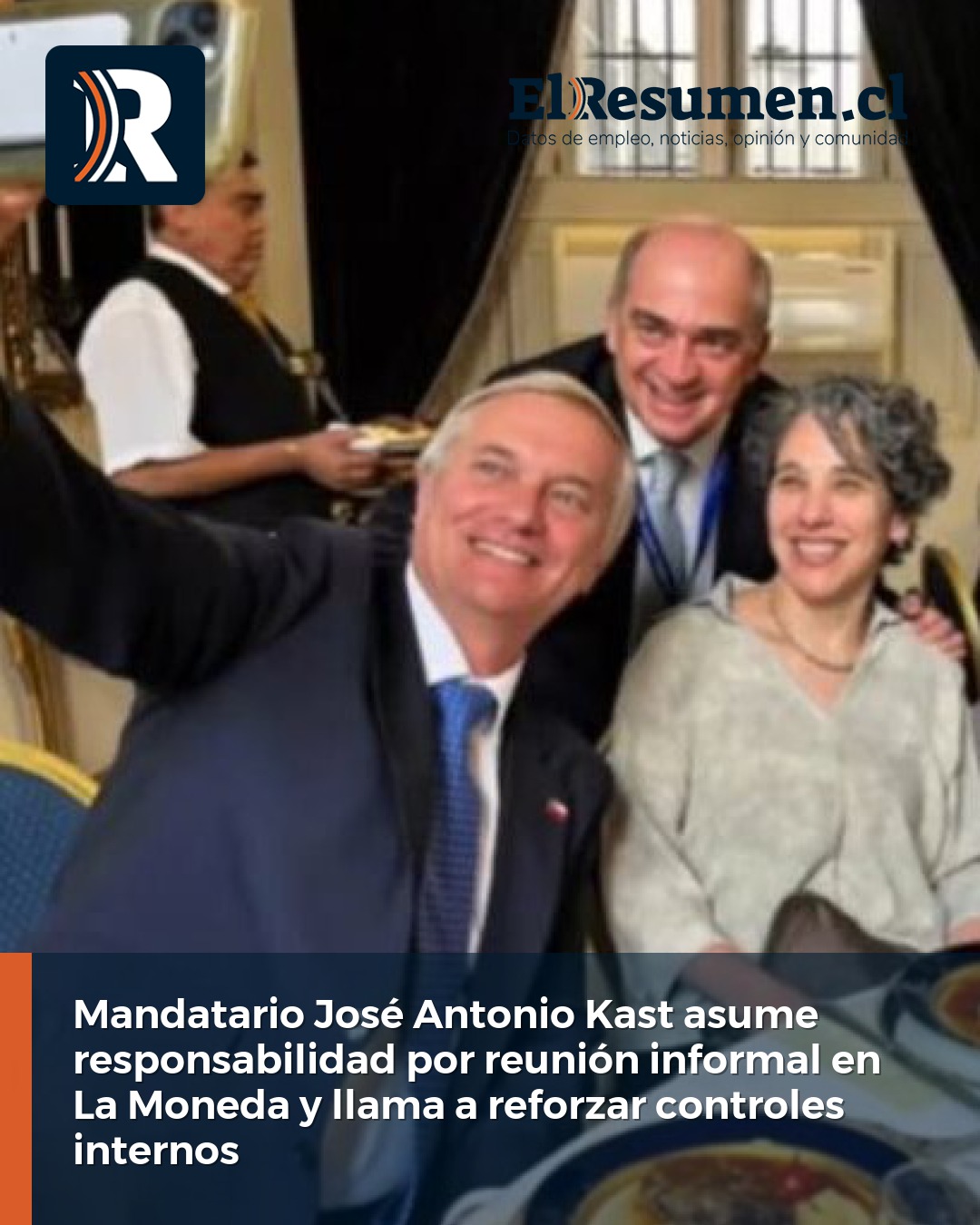 Mandatario José Antonio Kast asume responsabilidad por reunión informal en La Moneda y llama a reforzar controles internos