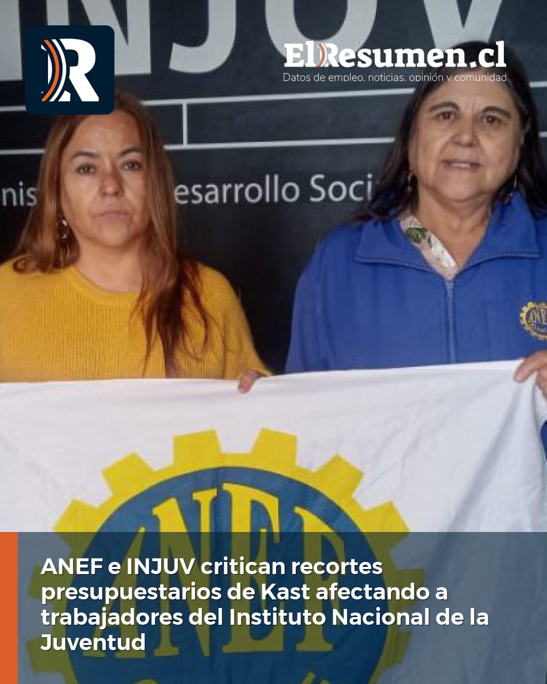 ANEF e INJUV critican recortes presupuestarios de Kast afectando a trabajadores del Instituto Nacional de la Juventud